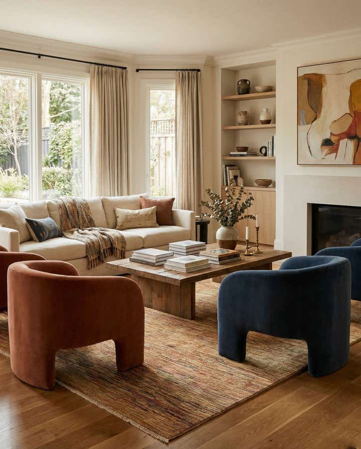 6' 10 x 9' 5 Hand Knotted Modern Ziegler Wool Rug