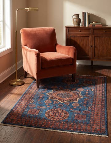 3' 6 x 5' 2 Hand Knotted Mamluk Ziegler Rug