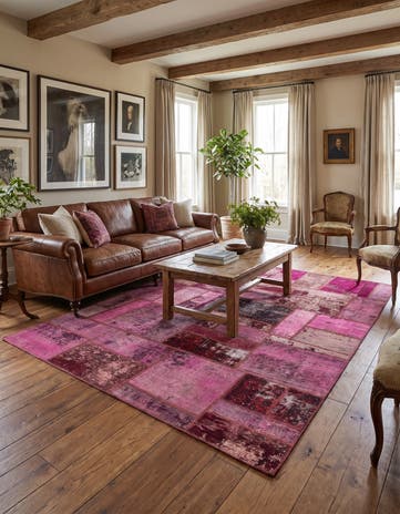 5' 10 x 8' Hand Knotted Ultra Vintage Persian Wool Rug