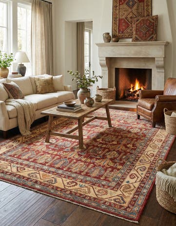 6' 8 x 9' 5 Hand Knotted Kazak Rug