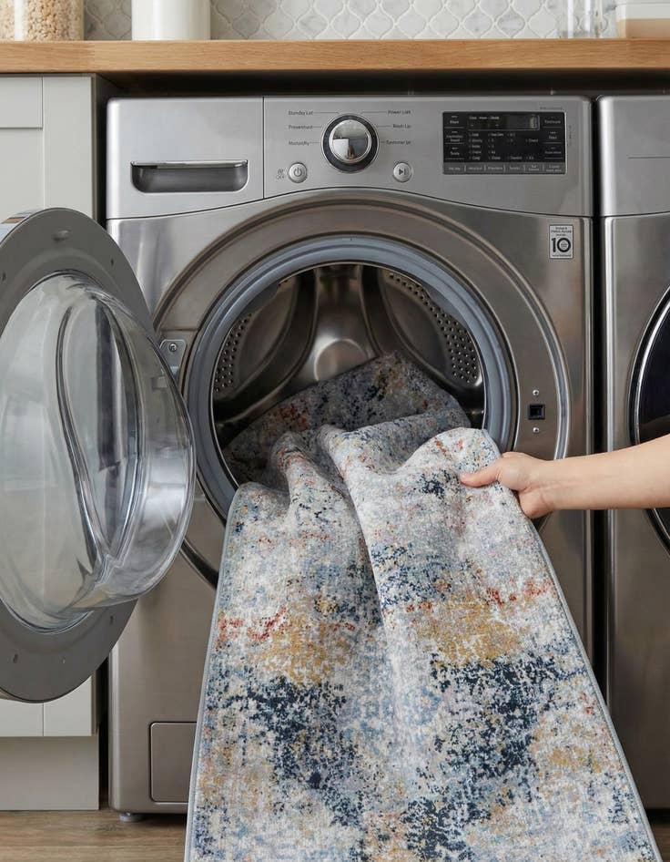 Detail image of 2' 7 x 12' Kamala Washable Runner Rug