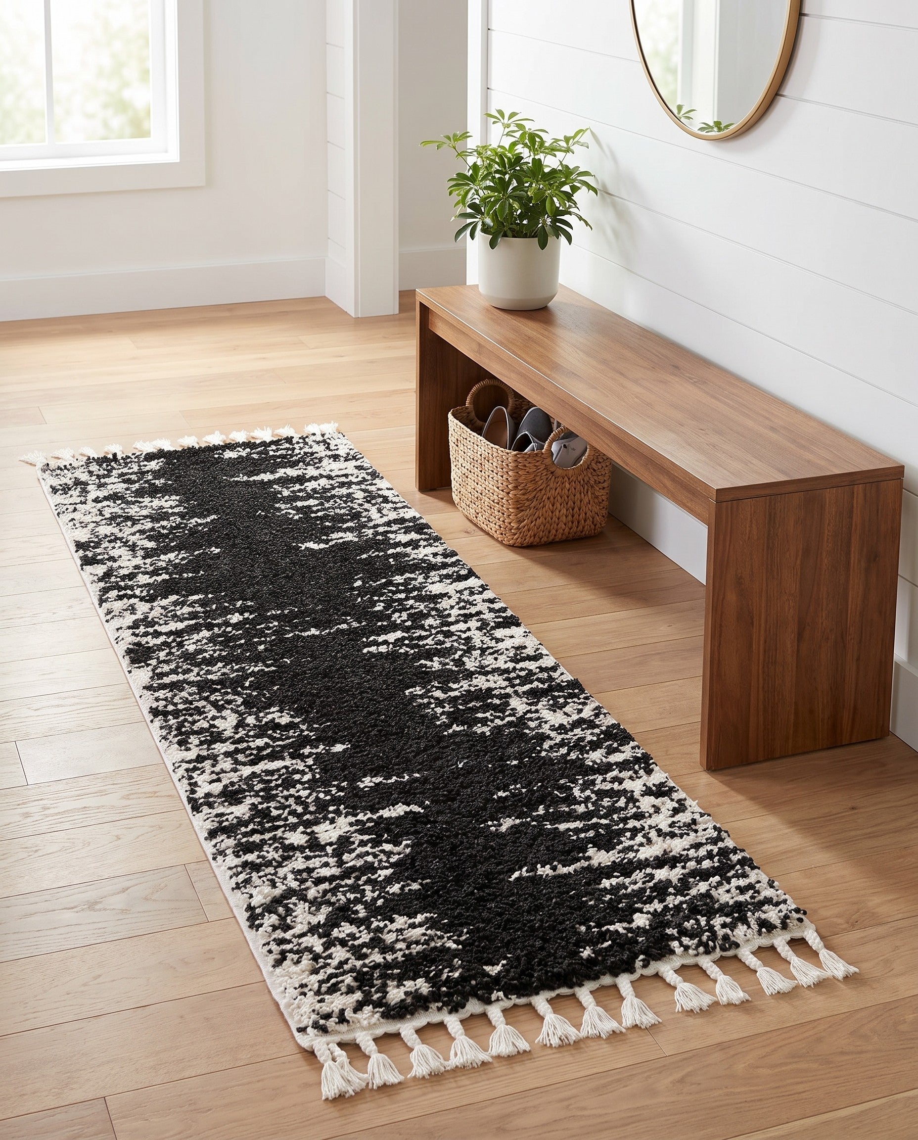 2' x 6' Serenity Shag Runner Rug