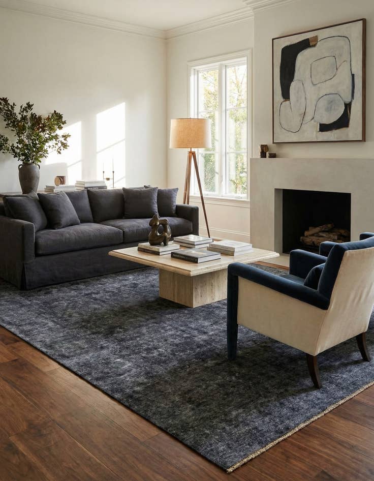 Detail image of 9' 6 x 12' 6  Hand Knotted Ultra Vintage Persian Wool Rug