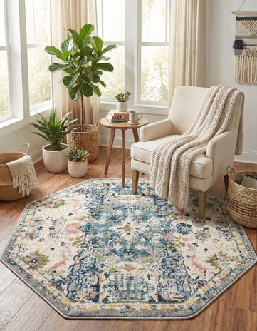 Ivory Charleston Octagon Rug