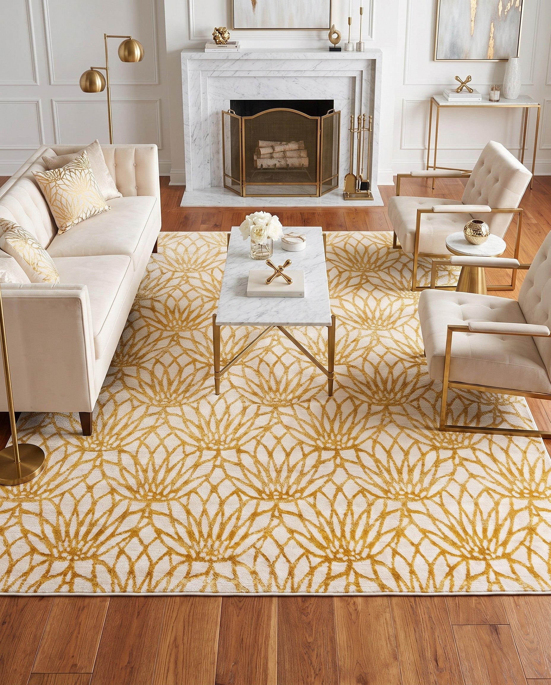 240cm x 240cm Marilyn Monroe™ Glam Dahlia Square Rug