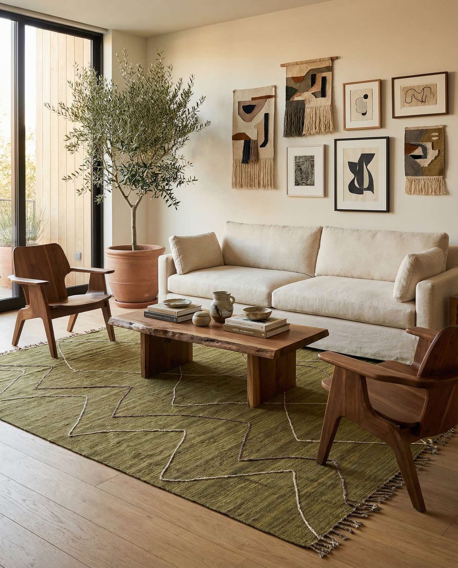 8' 4 x 10' 1 Hand Woven Kilim Modern Wool Rug