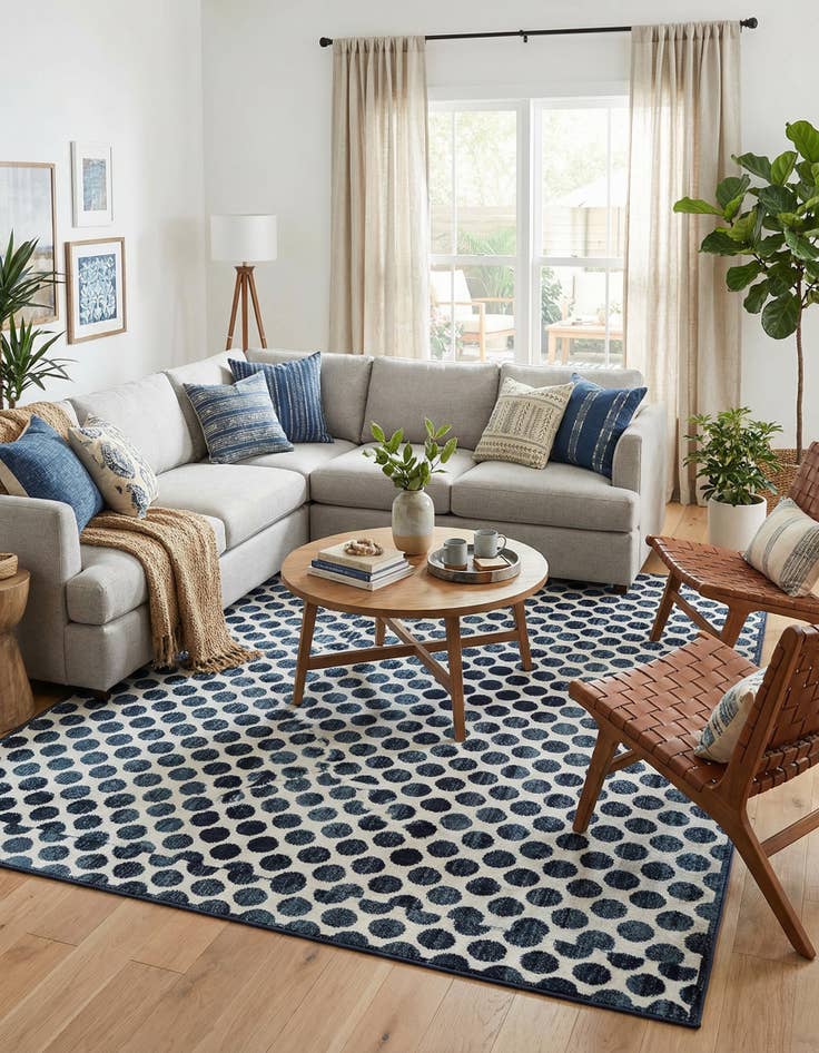 Detail image of  10' x 14'  Washable Sabrina Soto Indoor / Outdoor Rug