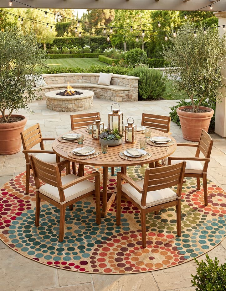 10' x 10' Easy-Clean Modern Indoor / Outdoor...