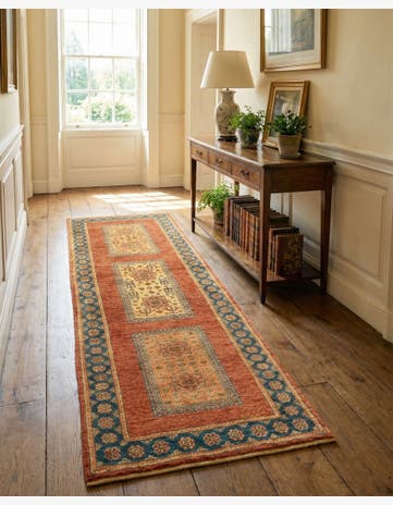 2' 7 x 6' 8 Luribaft Wool Runner Rug