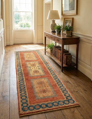 2' 7 x 6' 8 Luribaft Wool Runner Rug
