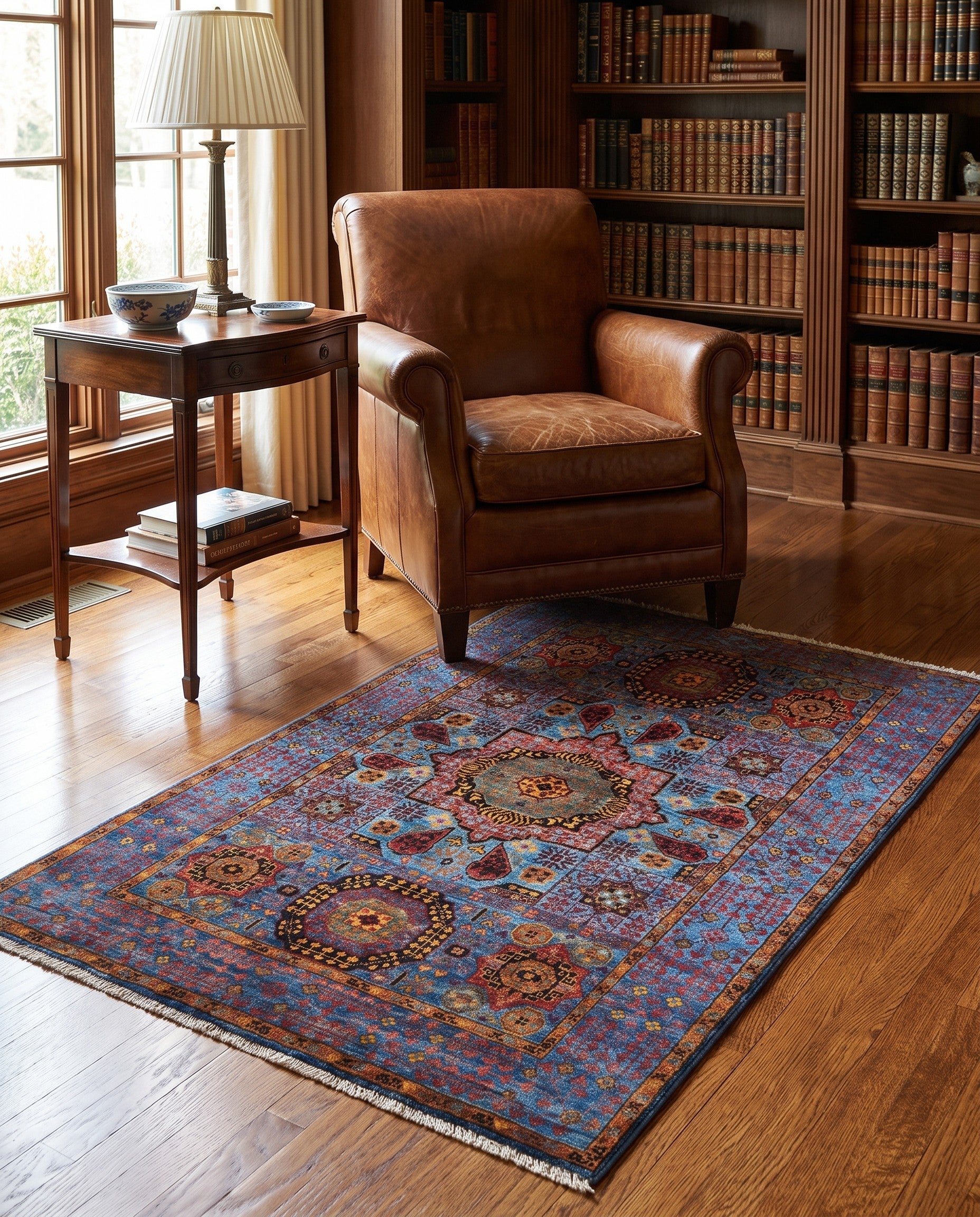3' 3 x 5' 2 Hand Knotted Mamluk Ziegler Rug