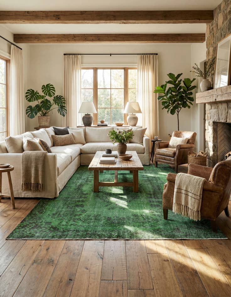 Detail image of 5' 9 x 9' Ultra Vintage Wool Rug