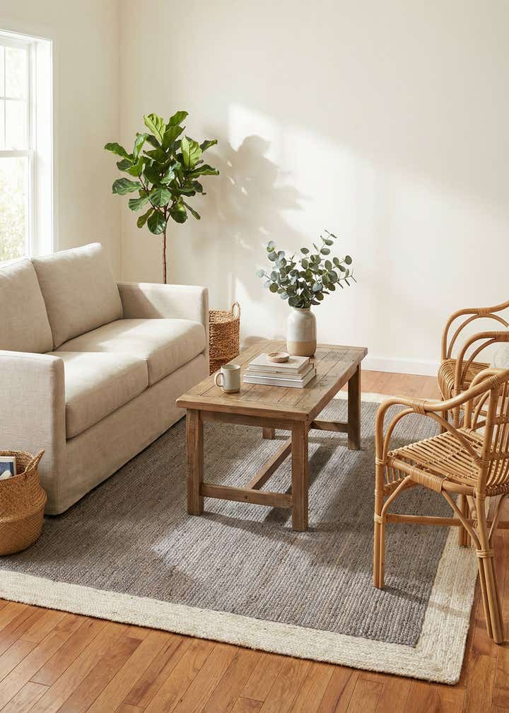 7' 10 x 10' Handmade Braided Jute Rug