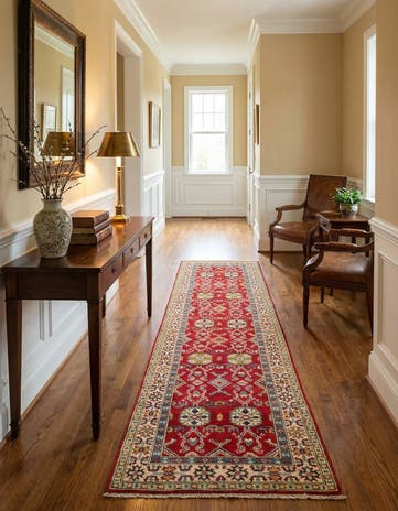 2' 8 x 9' 6 Hand Knotted Kazak Runner Rug