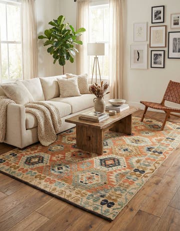 6' 4 x 10' Hand Knotted Kazak Wool Rug