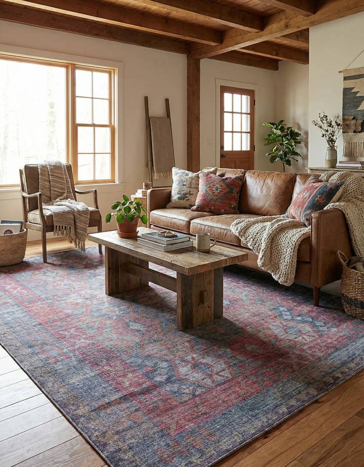 Detail image of 9' 2 x 12'  Washable Sisu Rug