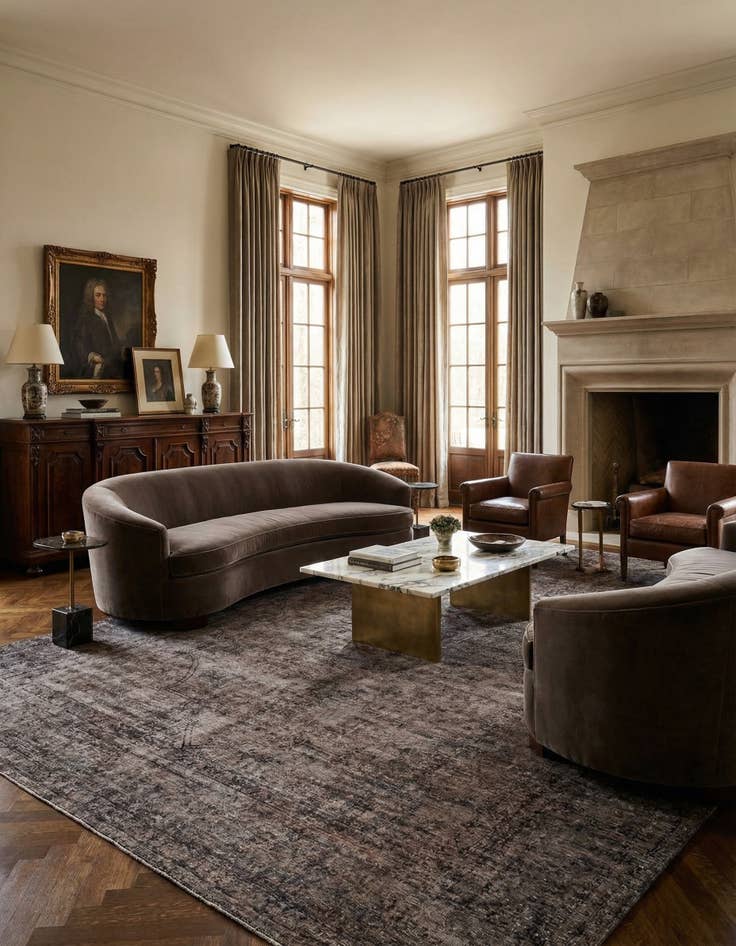 Detail image of 9' 6 x 13' 4 Vintage Royal Wool Rug