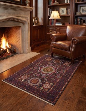 3' 3 x 4' 11 Hand Knotted Mamluk Ziegler Rug