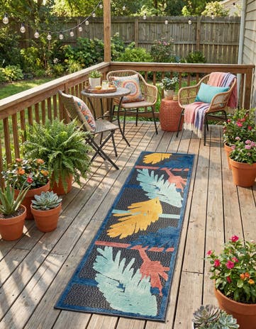 2' x 10' Easy-Clean Belize Indoor / Outdoor Runner Rug