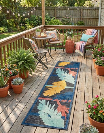 2' x 10' Easy-Clean Belize Indoor / Outdoor Runner Rug
