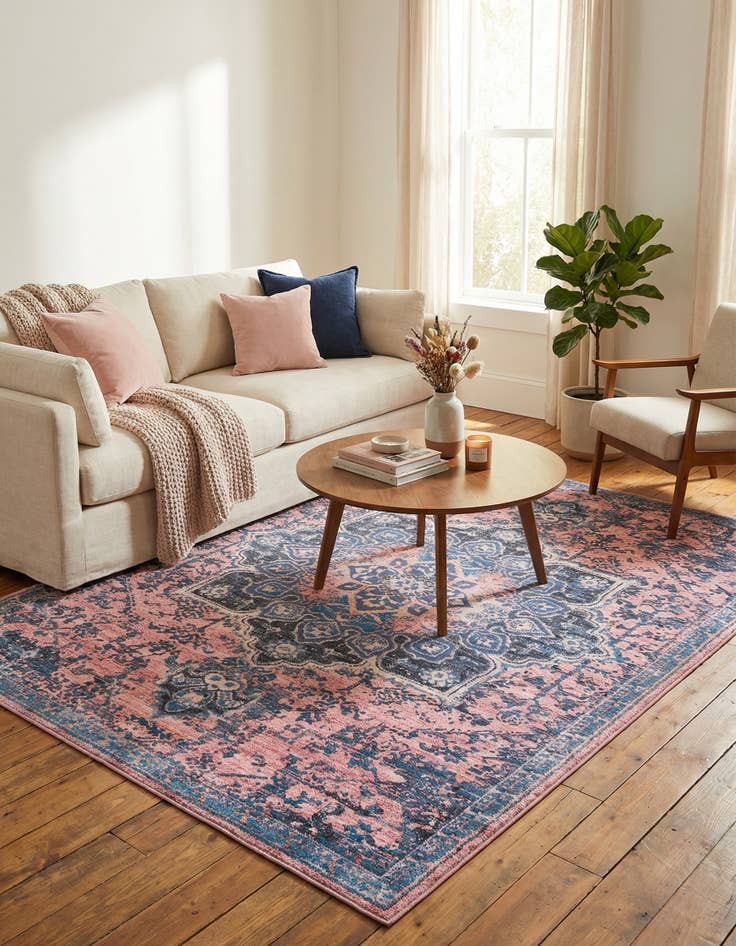 Detail image of 9' 2 x 12'  Washable Renaissance Rug