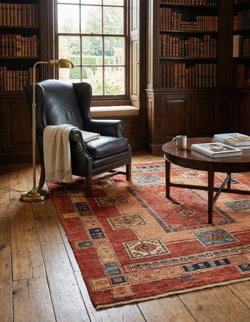 4' 11 x 6' 2 Luribaft Wool Rug