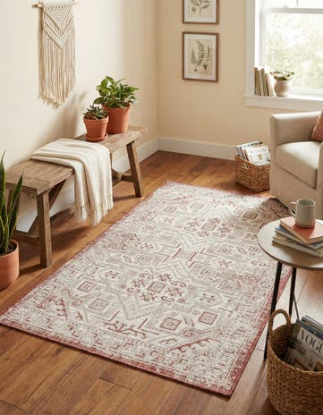 3' x 5' 3 Easy-Clean Aztec Indoor / Outdoor Rug
