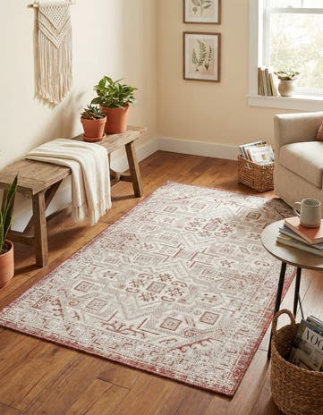 3' x 5' 3 Easy-Clean Aztec Indoor / Outdoor Rug