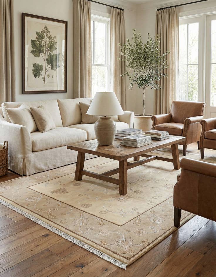 Detail image of 5' 8 x 7' 10  Hand Knotted Darya Rug