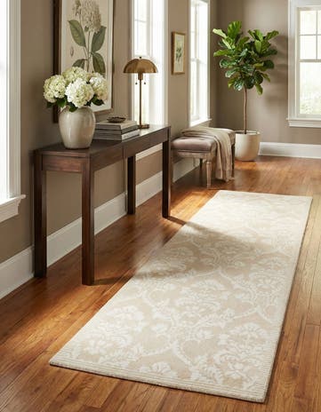 2' 10 x 10' Hand Knotted Darya Wool Runner Rug