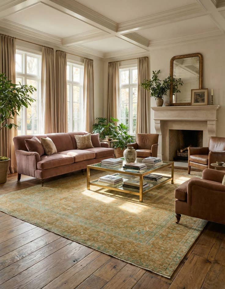 Detail image of 9' 3 x 12' 7  Hand Knotted Ultra Vintage Persian Wool Rug