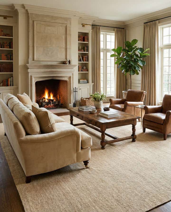 10' x 14' 1 Hand Woven Jill Zarin English Manor Wool Rug