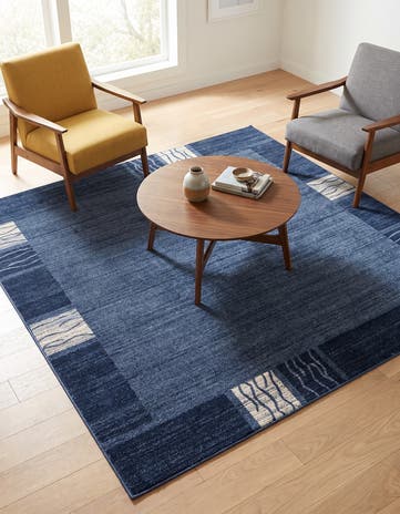 Light Blue Loft Alfombra Cuadrado