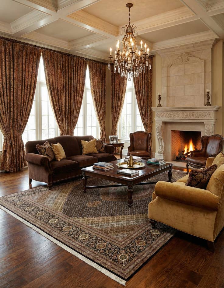 Detail image of 9' 11 x 12' 11 Tabriz Mahi Rug