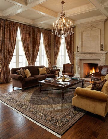 9' 11 x 12' 11 Tabriz Mahi Rug