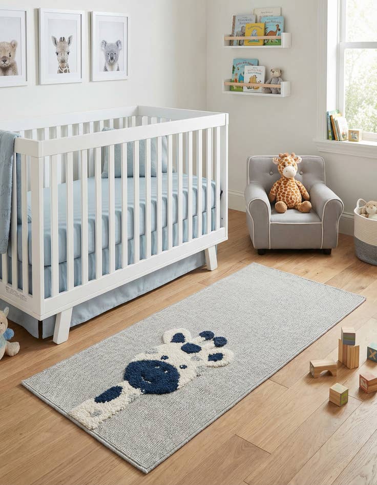 Detail image of 2' x 4' Whimsy Kids Runner Rug