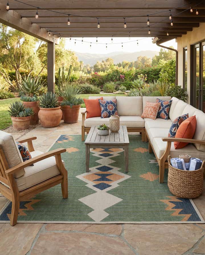 10' x 14' Easy-Clean Baja Indoor / Outdoor Rug