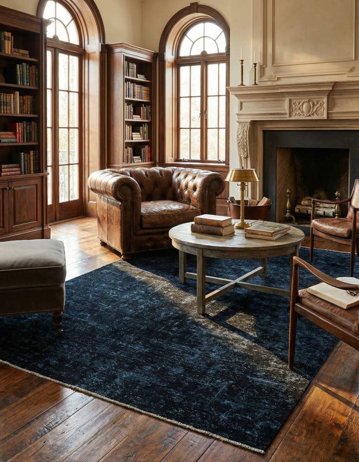 Detail image of 6' 4 x 9' 5 Hand Knotted Ultra Vintage Persian Wool Rug