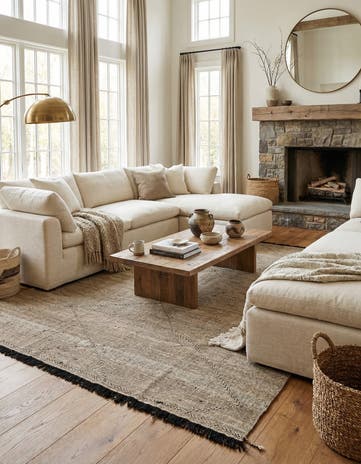 8' 6 x 9' 8 Hand Knotted Moroccan Wool Rug