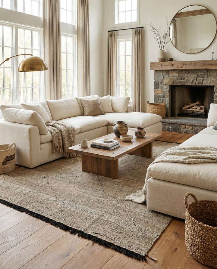 8' 6 x 9' 8 Hand Knotted Moroccan Wool Rug