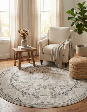 5' 3 x 5' 3 Oregon Round Rug