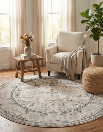 5' 3 x 5' 3 Oregon Round Rug