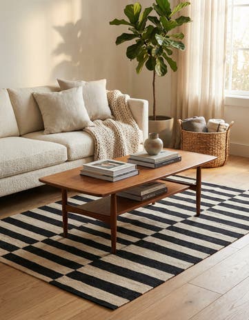 3' 5 x 4' 10 Hand Woven Kilim Modern Wool Rug