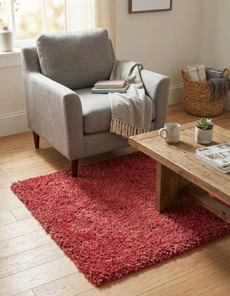 Detail image of 3' 3 x 3' 3 Zermatt Shag Square Rug