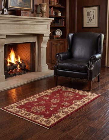 2' 8 x 4' 1 Hand Knotted Ziegler Rug