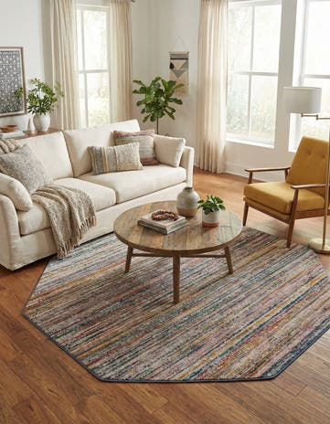 7' 3 x 7' 3 Gemstone Octagon Rug