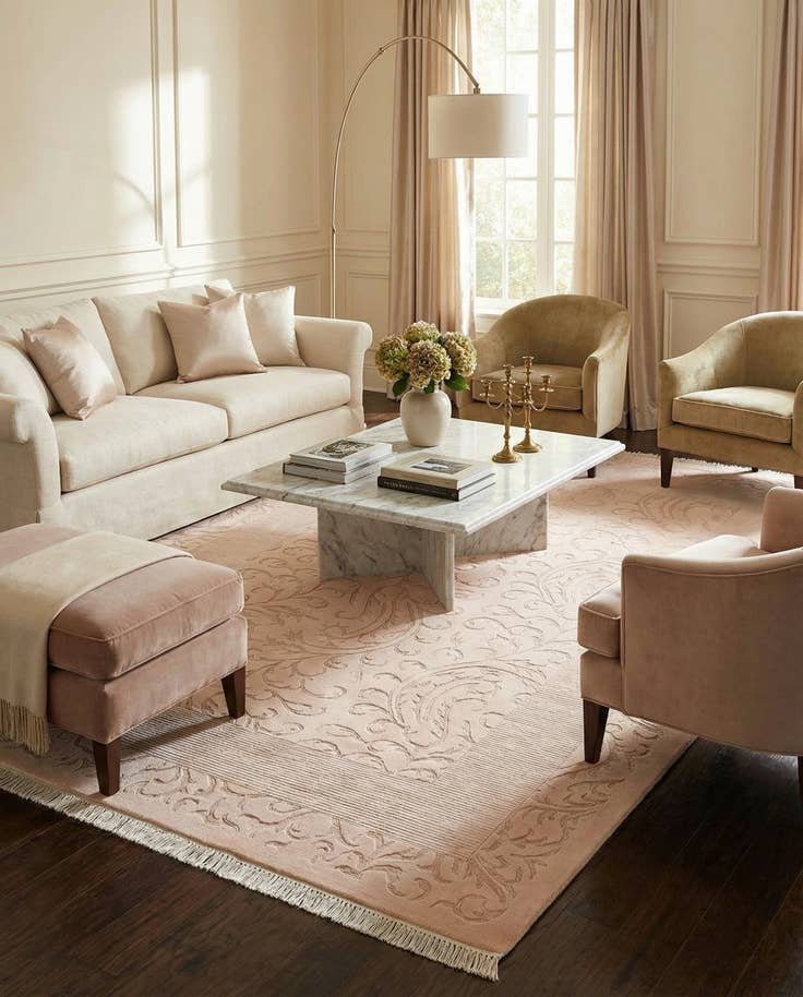 Detail image of 6' 8 x 9' 7 Hand Knotted Darya Wool Rug