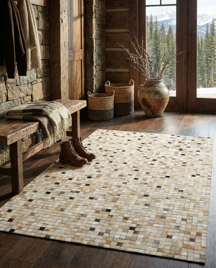 5' 1 x 7' 11 Cowhide - Patchwork Rug