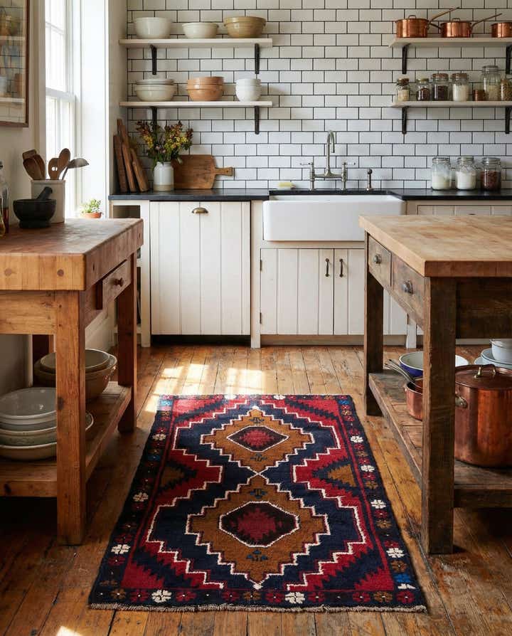 2' 8 x 4' 9 Hand Knotted Balouch Persian Wool Rug