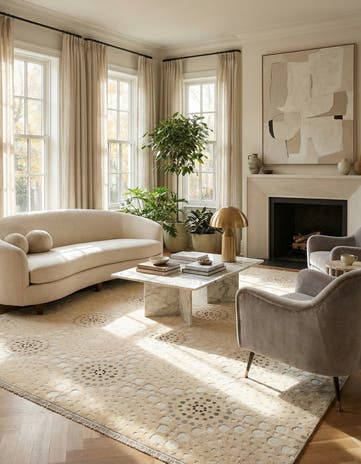 8' 2 x 11' 6 Hand Knotted Darya Wool Rug